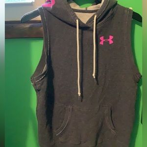 Under armour fleece sleeveless hoodie